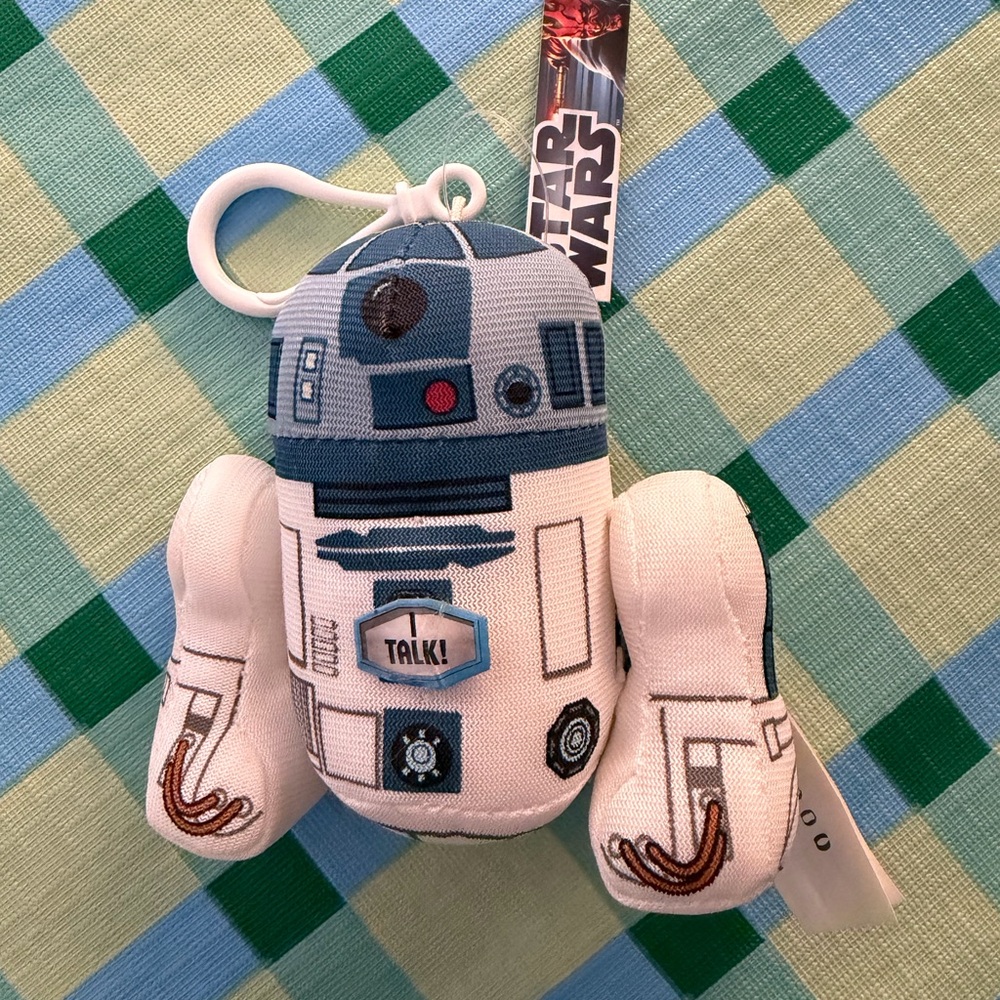 Star Wars Blue and White R2-D2 Plush Clip